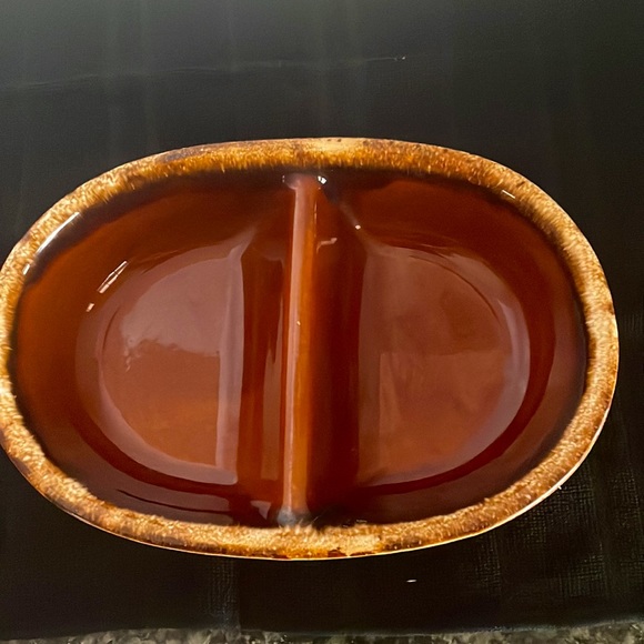 Hull Oval Divided Bowl Brown Drip Pottery
Stoneware Divided Dish - Picture 2 of 4